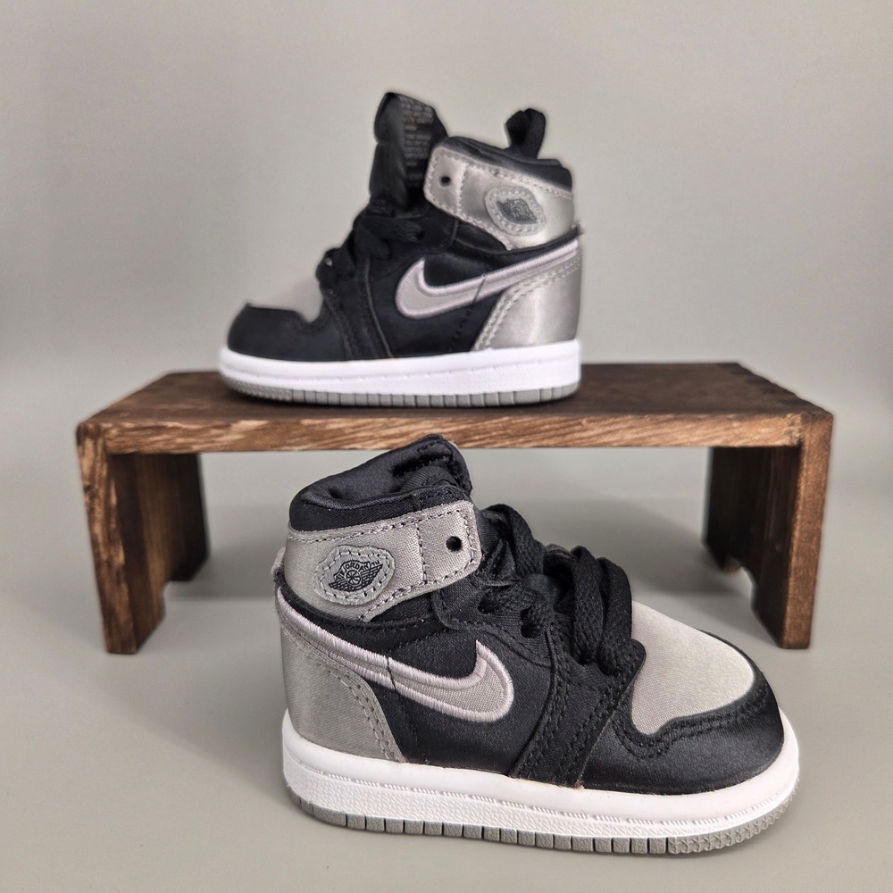 Jordan 1 Retro High OG Aleali May Shadow Toddler 3C Satin NO BOX AJ1 Sneakers
